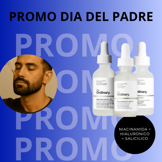 Edicion Dia del Padre: Niacinamida + Acido Salicilico + Acido Hialuronico de The Ordinary.